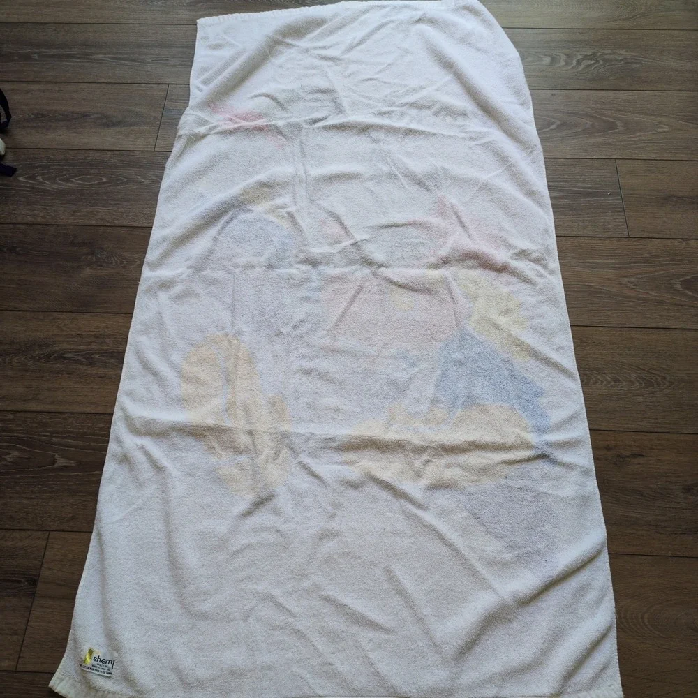 Vtg Disney Mickey Mouse Beach Towel Cocoa Beach Florida 28x52